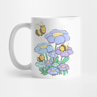 Bees and flowers Mug